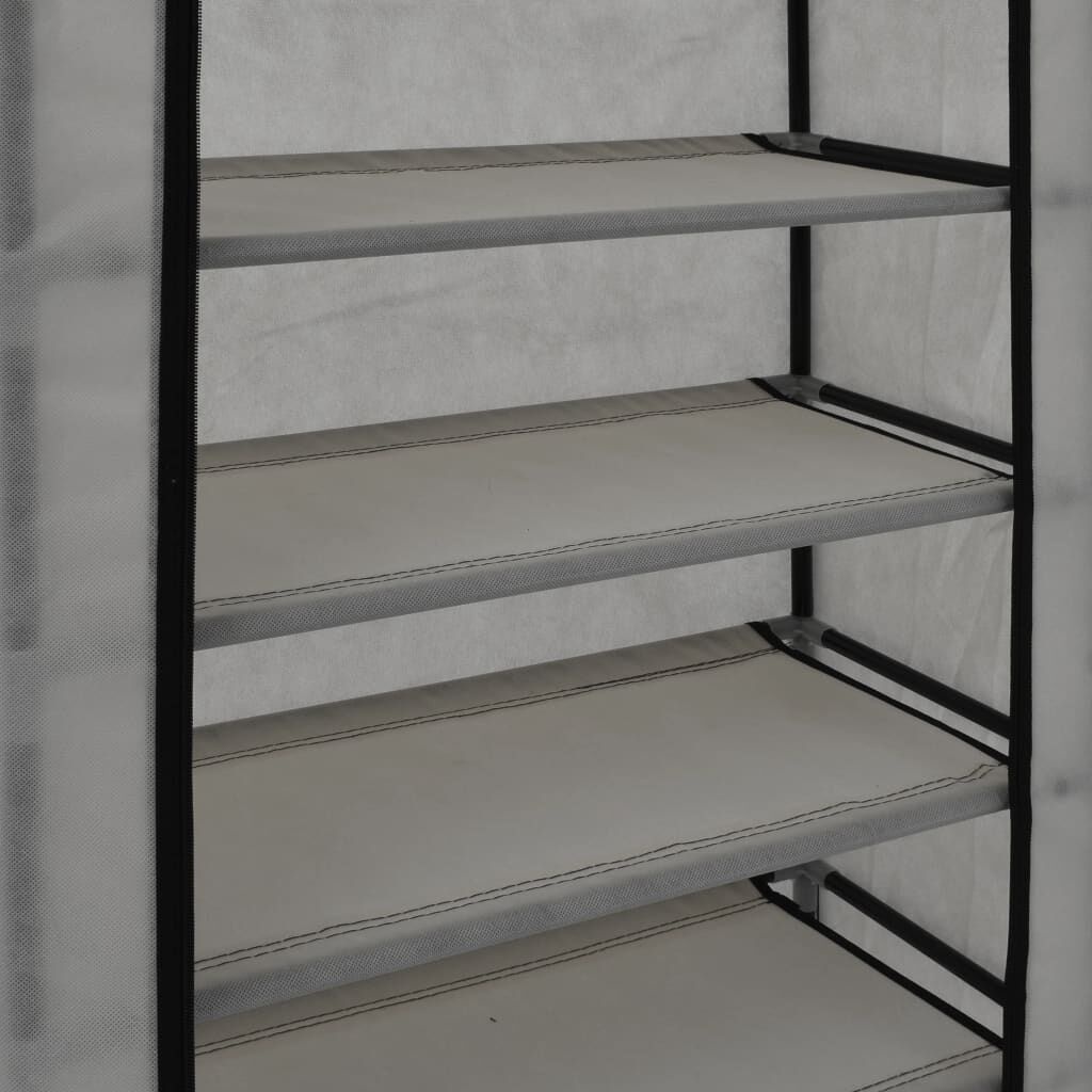 Schoenenkast Grijs met Hoes - 58x28x106cm - 35% Korting!