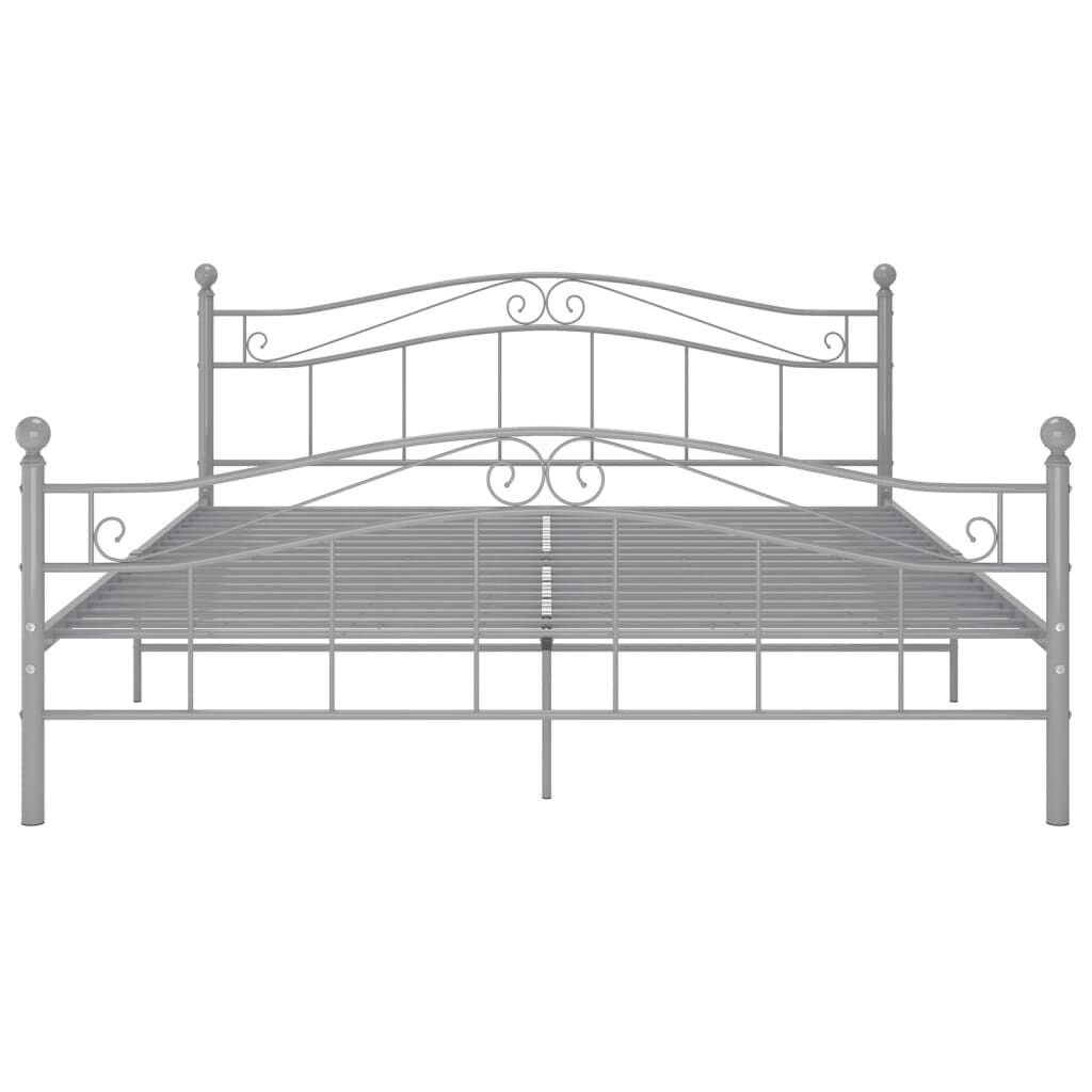 vidaXL Bedframe 160x200 Grijs Metaal - 35% Korting!
