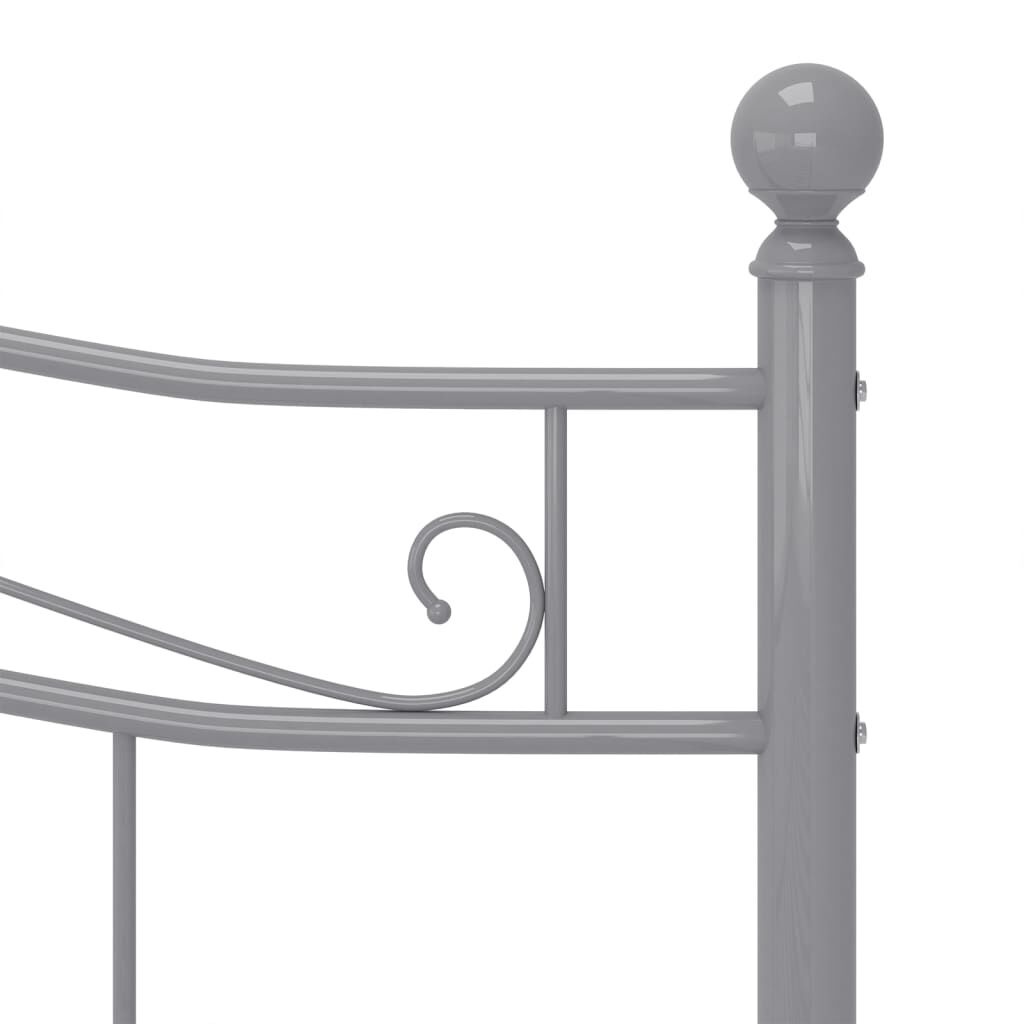vidaXL Bedframe 160x200 Grijs Metaal - 35% Korting!