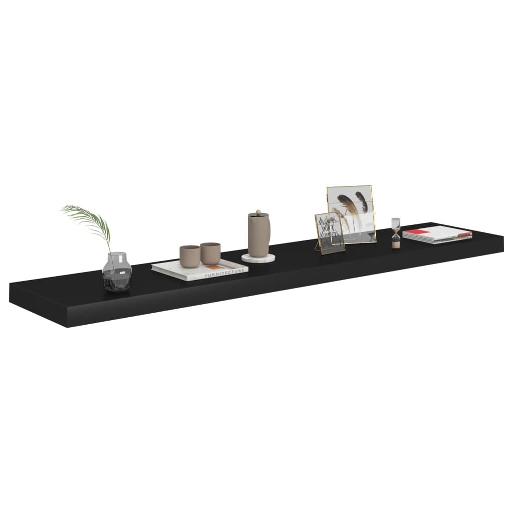 Zwarte Zwevende Wandplanken (2 st.) - 120cm - 35% Korting!