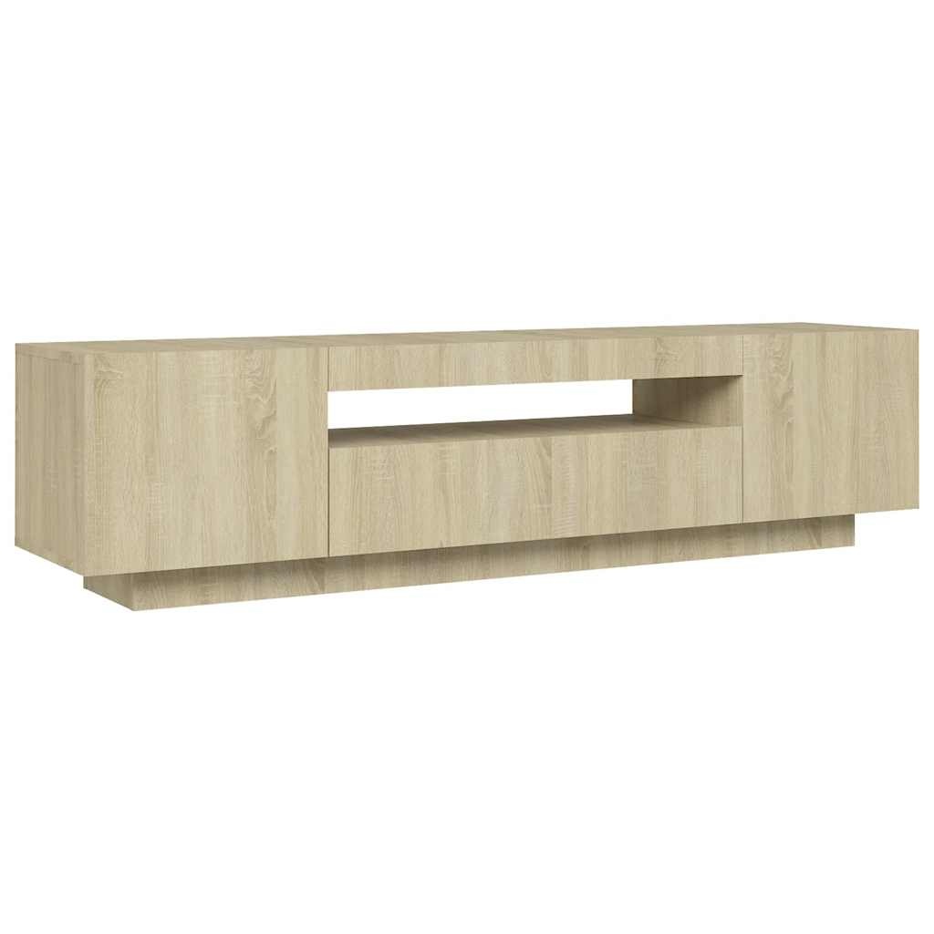 TV-Meubel Sonoma Eiken met LED - 35% Korting! (Gebruikssporen)