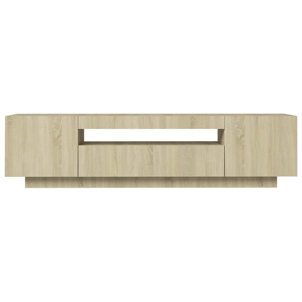 TV-Meubel Sonoma Eiken met LED - 35% Korting! (Gebruikssporen)
