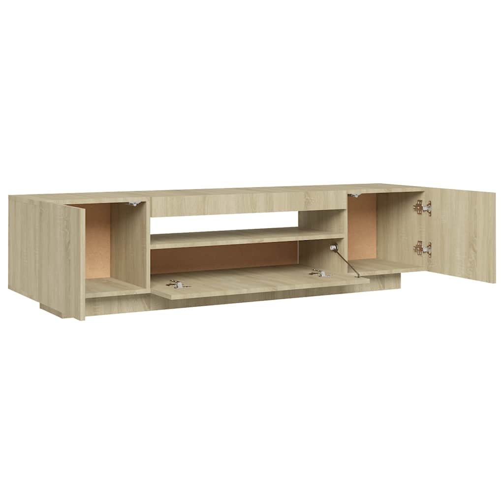 TV-Meubel Sonoma Eiken met LED - 35% Korting! (Gebruikssporen)
