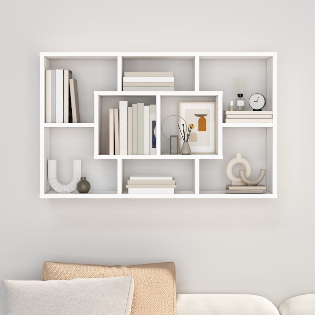 VidaXL Wandschap Wit 85cm - 35% Korting! Zo Goed Als Nieuw