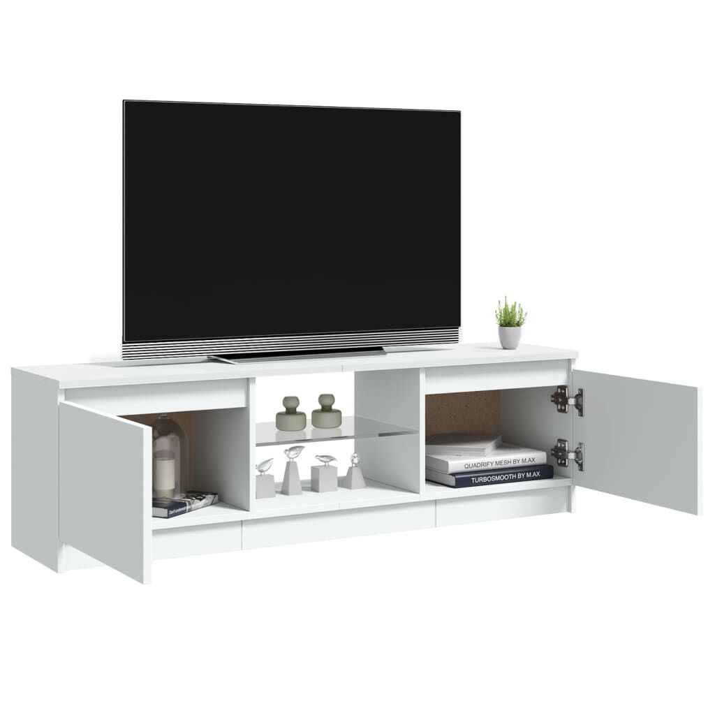 TV-Meubel Wit met LED - 120cm - 35% Korting! (Lichte Gebruikssporen)