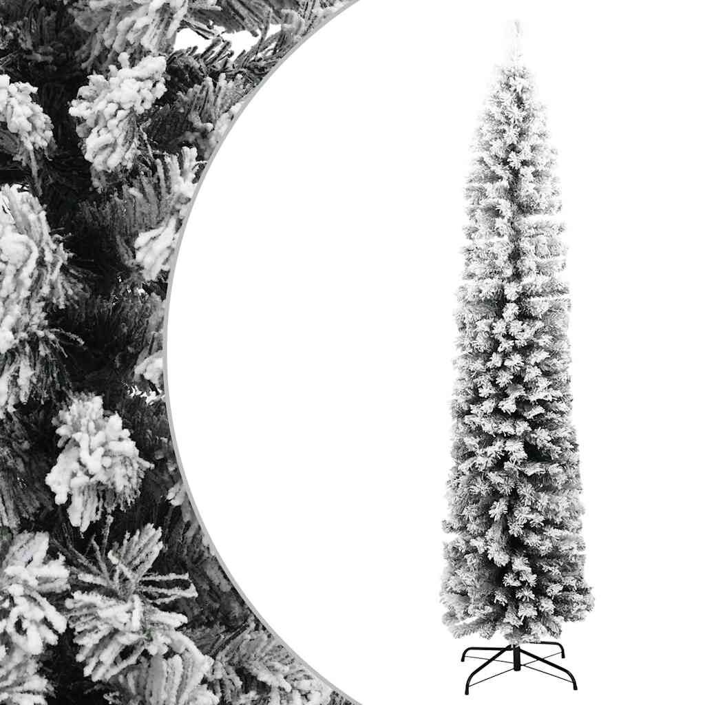 Kunstkerstboom met Sneeuw, 210cm - 35% Korting!