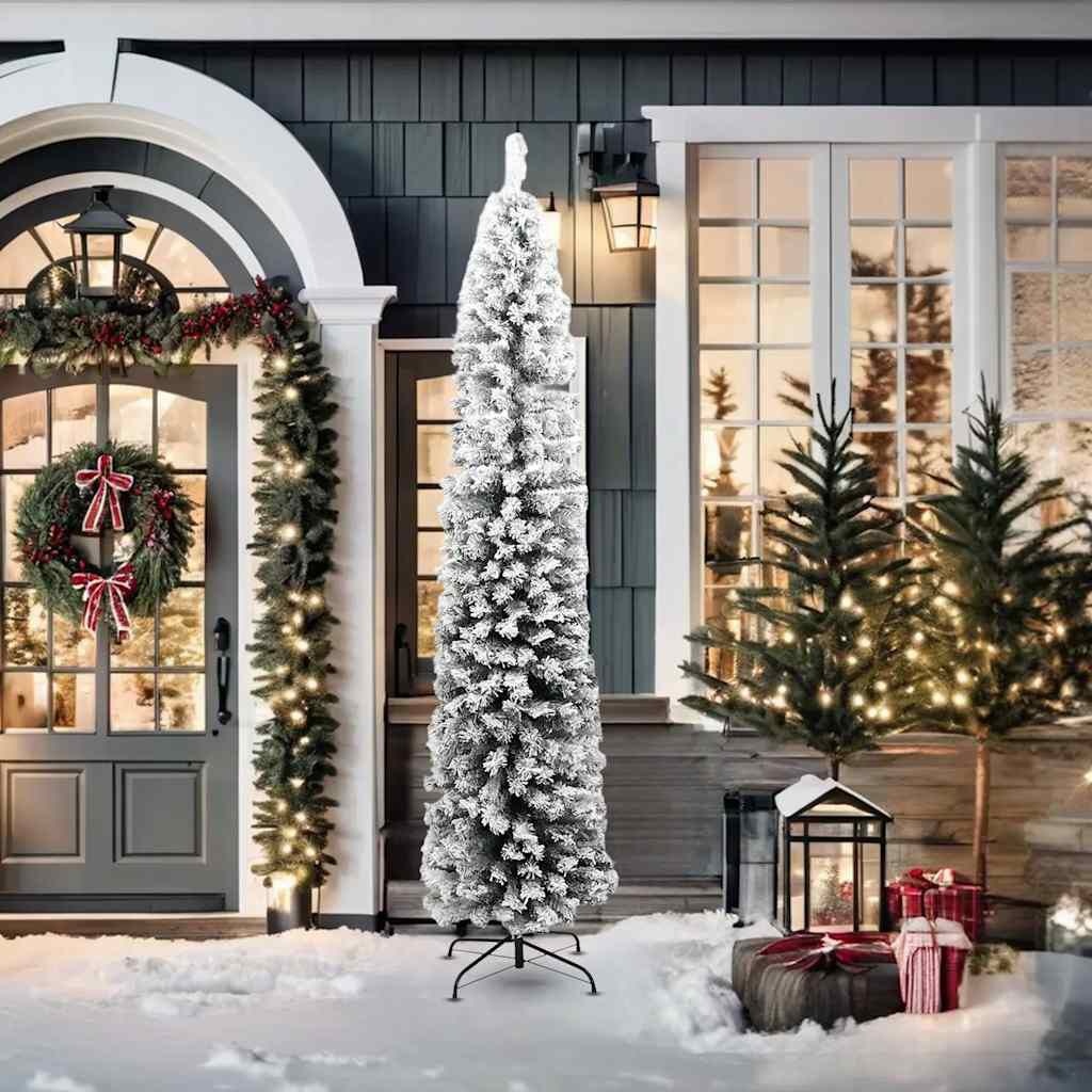 Kunstkerstboom met Sneeuw, 210cm - 35% Korting!