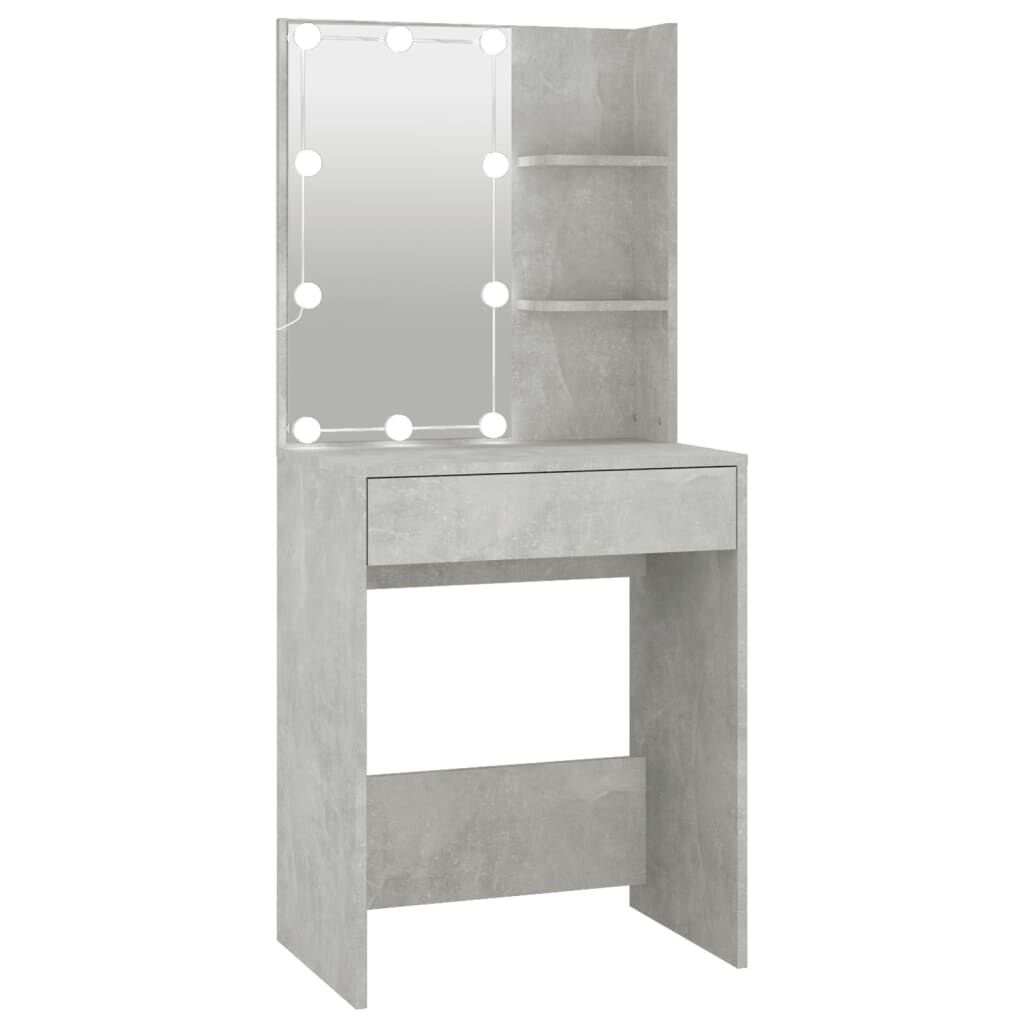 Kaptafel met LED Verlichting Betongrijs - 35% Korting!