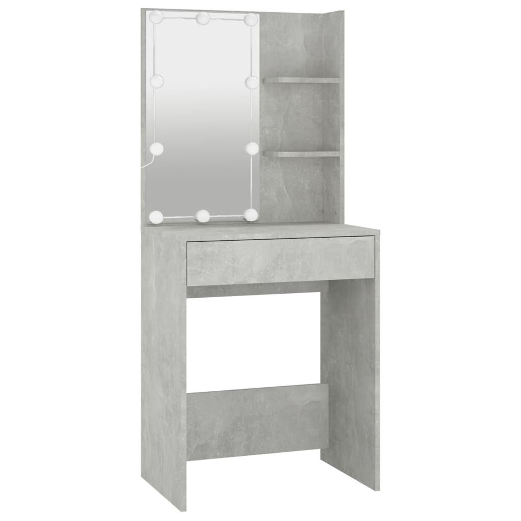 Kaptafel met LED Verlichting Betongrijs - 35% Korting!