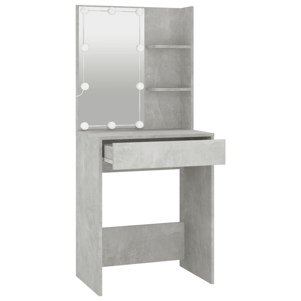 Kaptafel met LED Verlichting Betongrijs - 35% Korting!