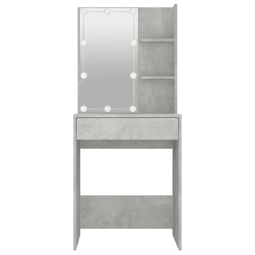Kaptafel met LED Verlichting Betongrijs - 35% Korting!