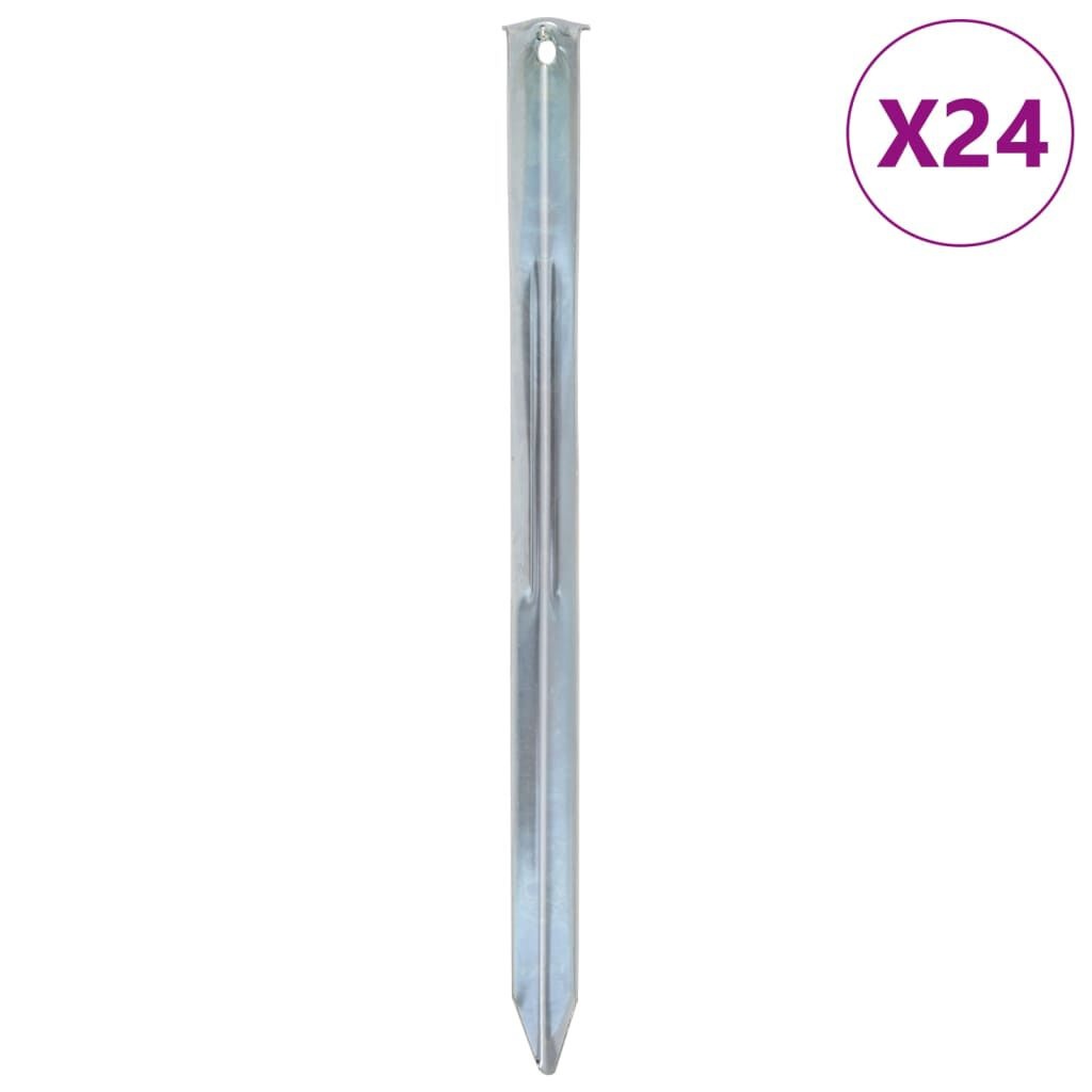 vidaXL Tentharingen 24 stuks - Gegalvaniseerd - 35% Korting!