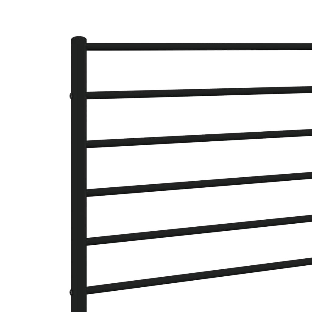 vidaXL Hoofdbord 150cm Zwart Metaal - 60% Korting!