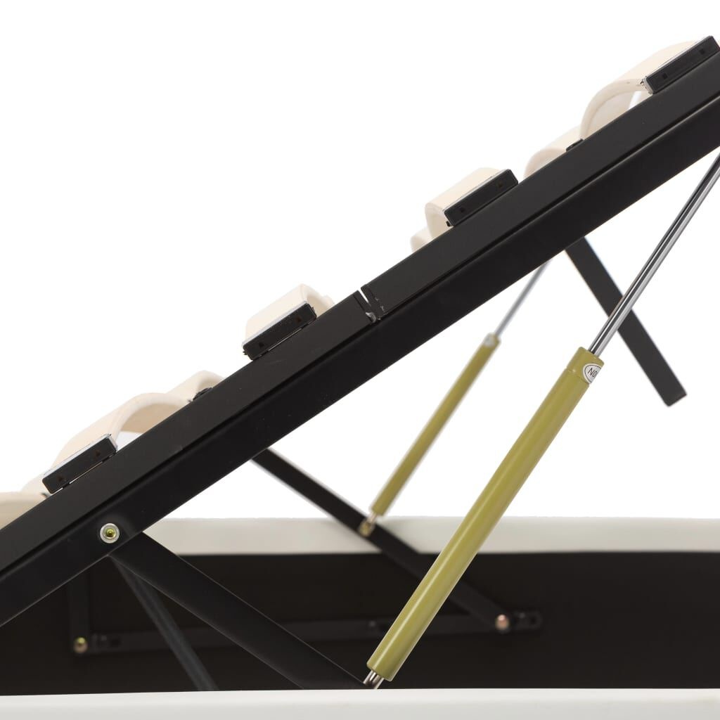 vidaXL Bedframe 160x200 Wit Kunstleer -35%! Retourdeal