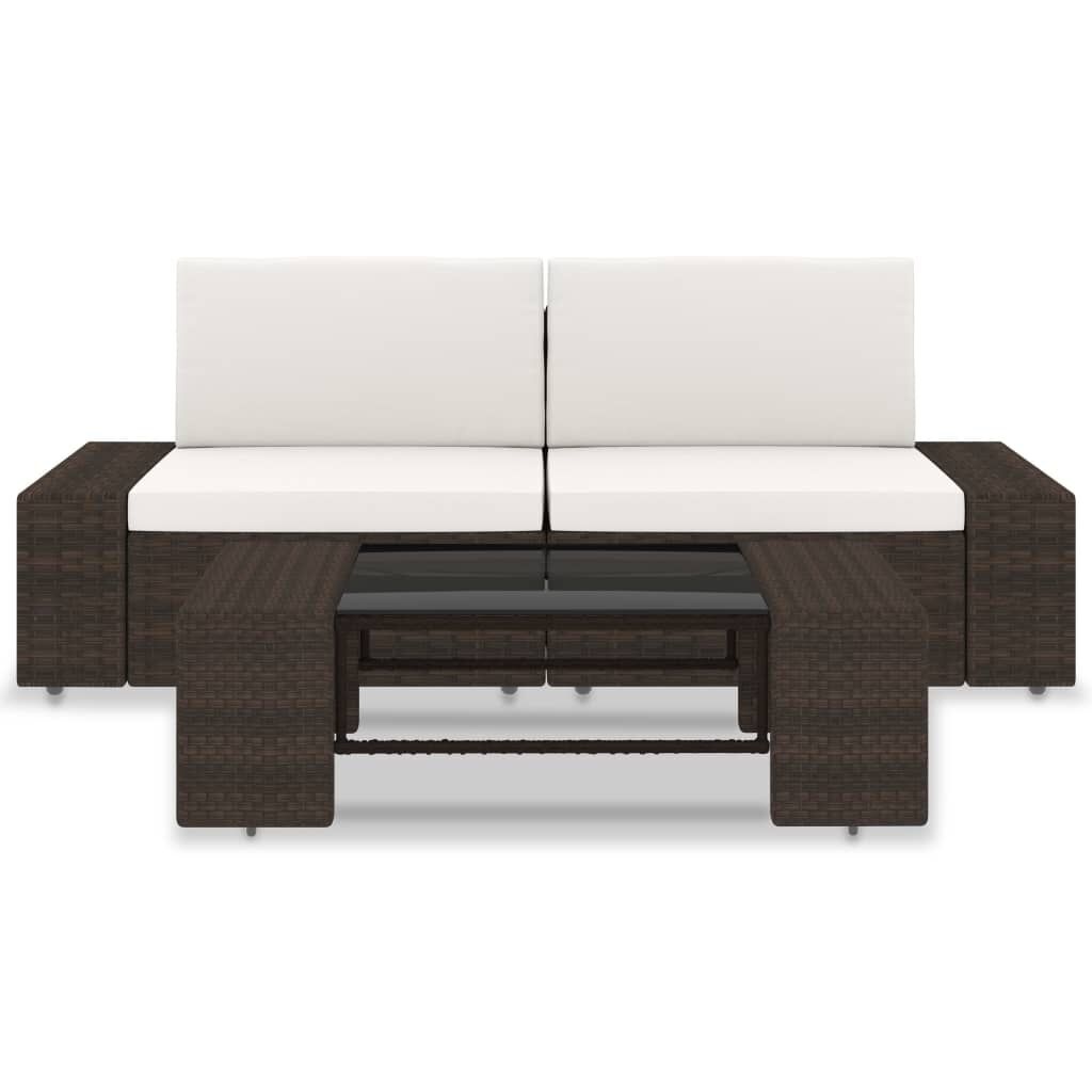 vidaXL Loungeset 3-delig Bruin -35% Korting!