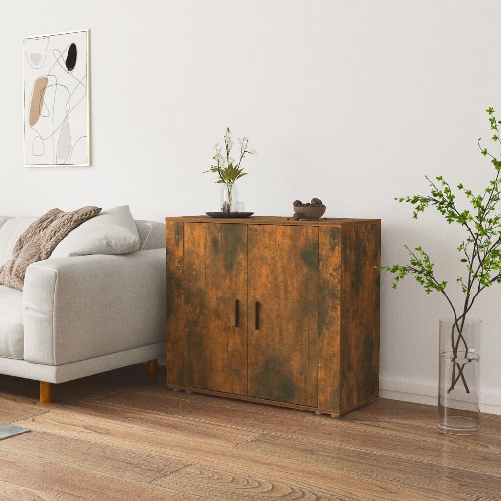 vidaXL Dressoir Gerookt Eiken 80cm - 35% Korting!