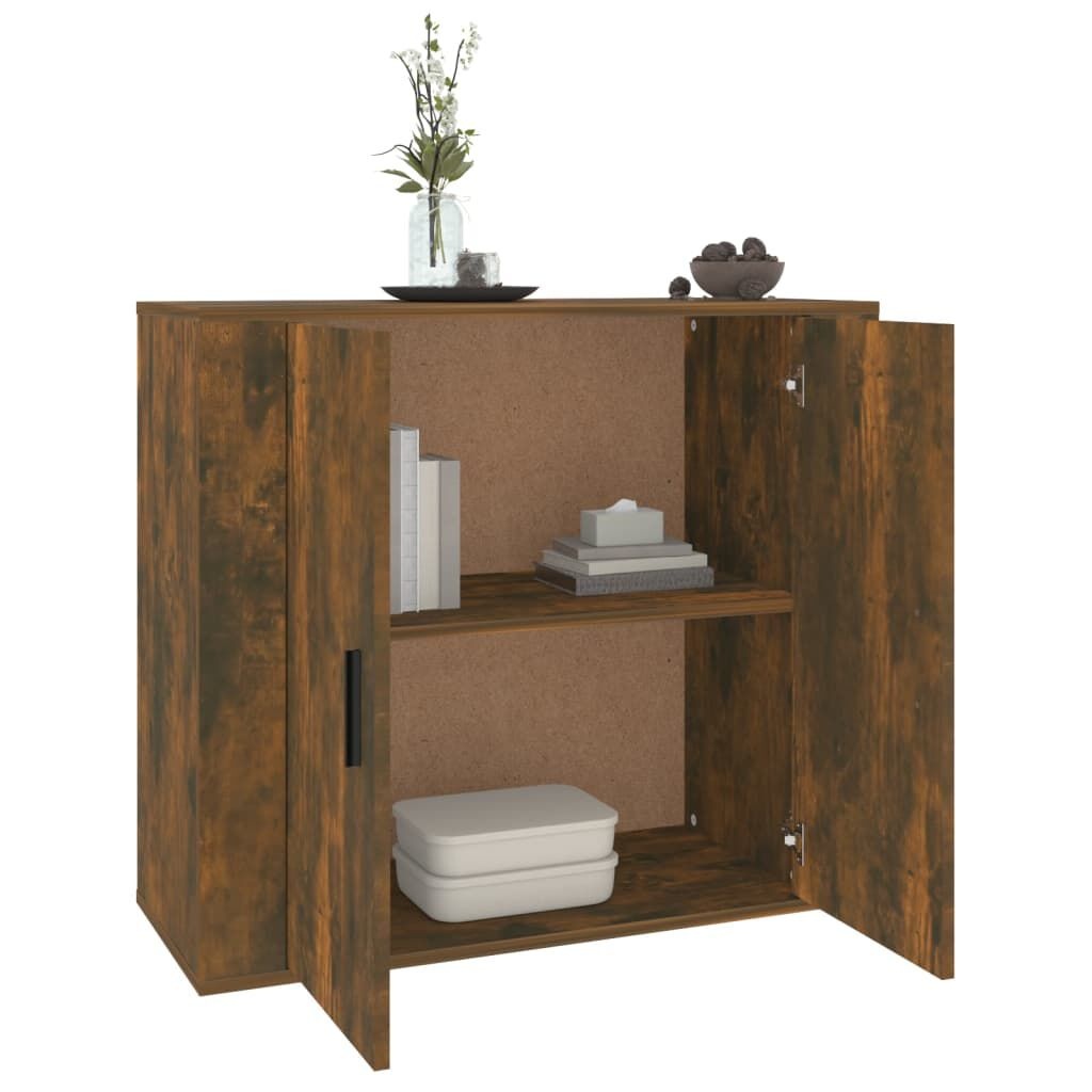 vidaXL Dressoir Gerookt Eiken 80cm - 35% Korting!