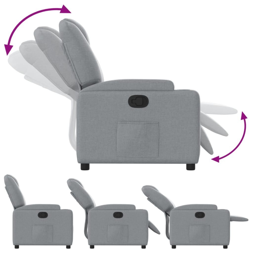 vidaXL Verstelbare Fauteuil Lichtgrijs - 35% Korting!