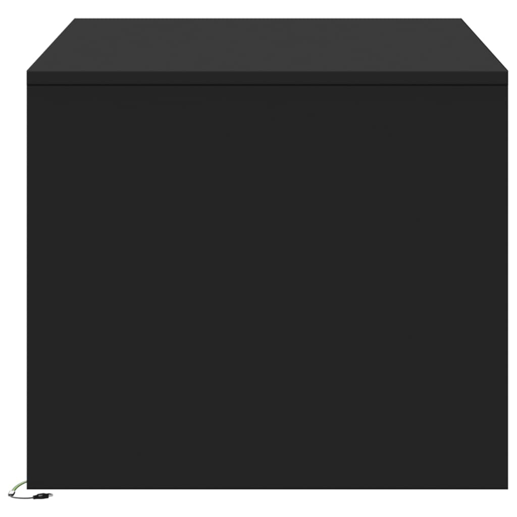 vidaXL Salontafel met LED Zwart Hout - 35% Korting!
