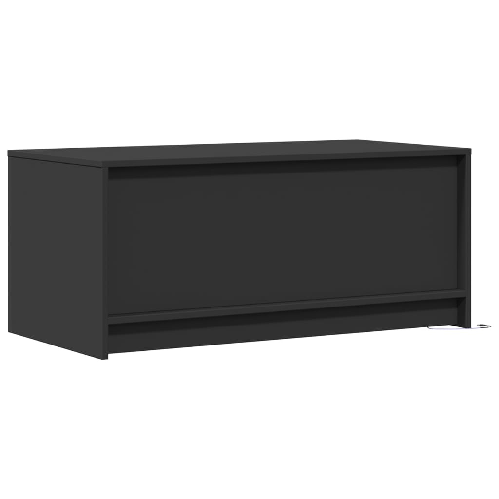 vidaXL Salontafel met LED Zwart Hout - 35% Korting!