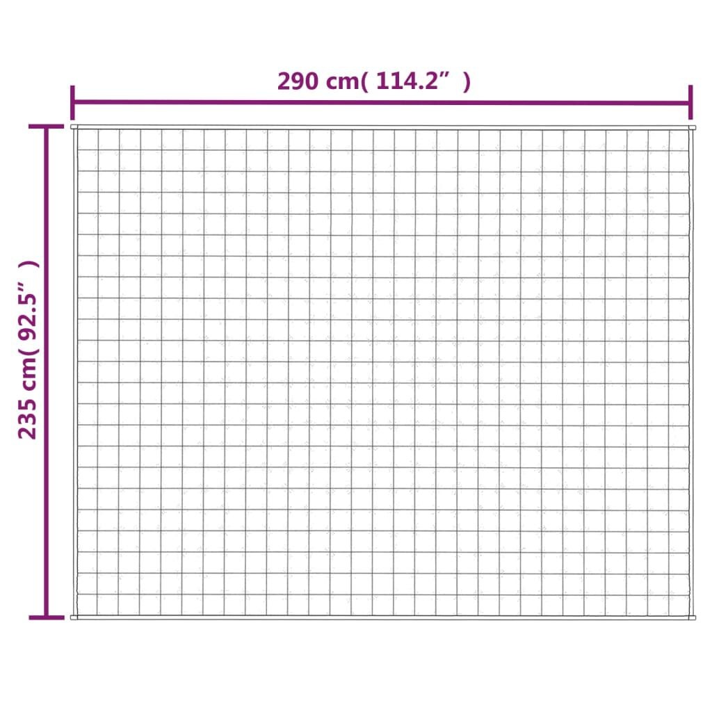 VidaXL Verzwaringsdeken 235x290 cm, 15kg Blauw - 60% Korting!