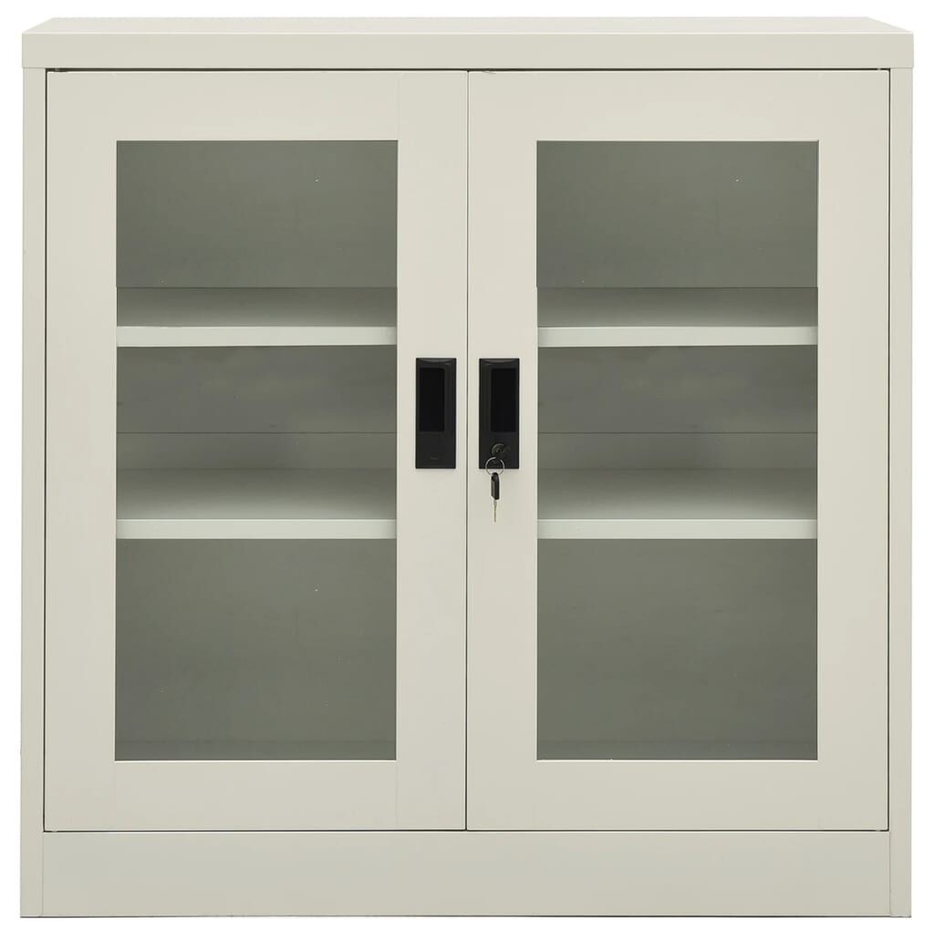 vidaXL Kantoorkast Lichtgrijs 90cm - 53% Korting!