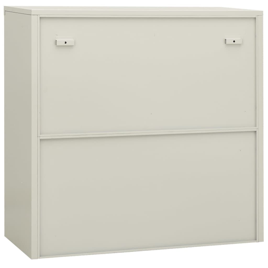 vidaXL Kantoorkast Lichtgrijs 90cm - 53% Korting!
