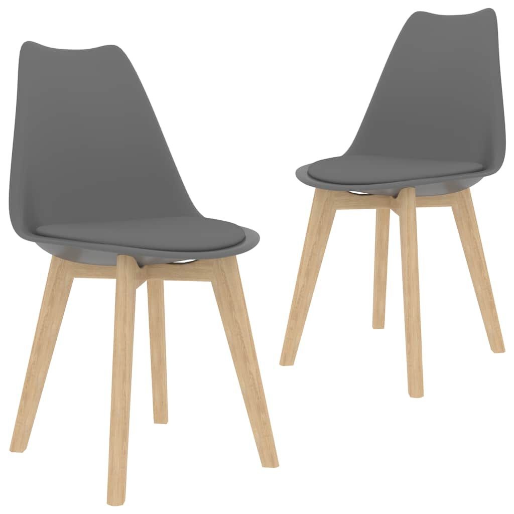 vidaXL Eetkamerstoelen (2x) Grijs - 57% Korting!