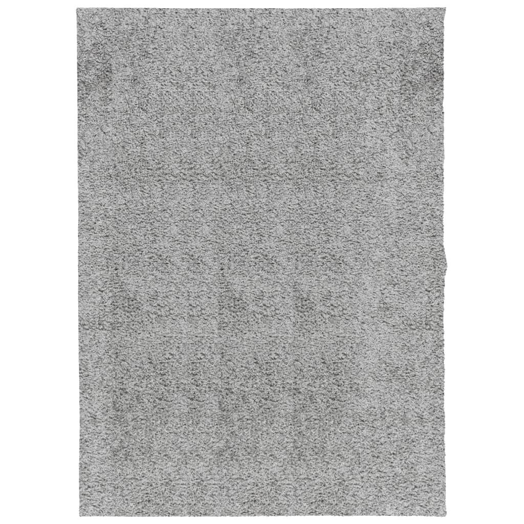 vidaXL Shaggy Vloerkleed Grijs 140x200 -53%! Topdeal