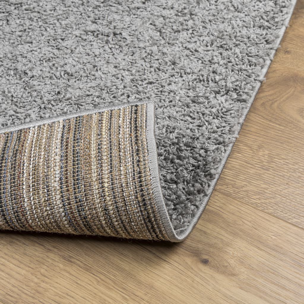 vidaXL Shaggy Vloerkleed Grijs 140x200 -53%! Topdeal