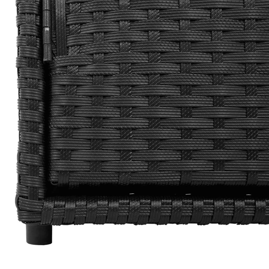 vidaXL Tuinkast Zwart Rattan 110cm - 35% Korting!