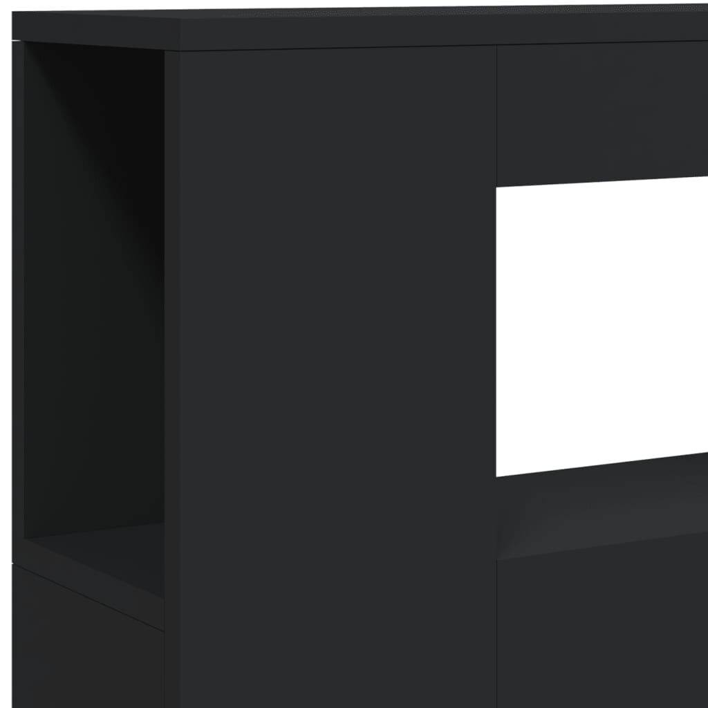 vidaXL LED Hoofdbord 100cm Zwart Hout - 57% Korting!