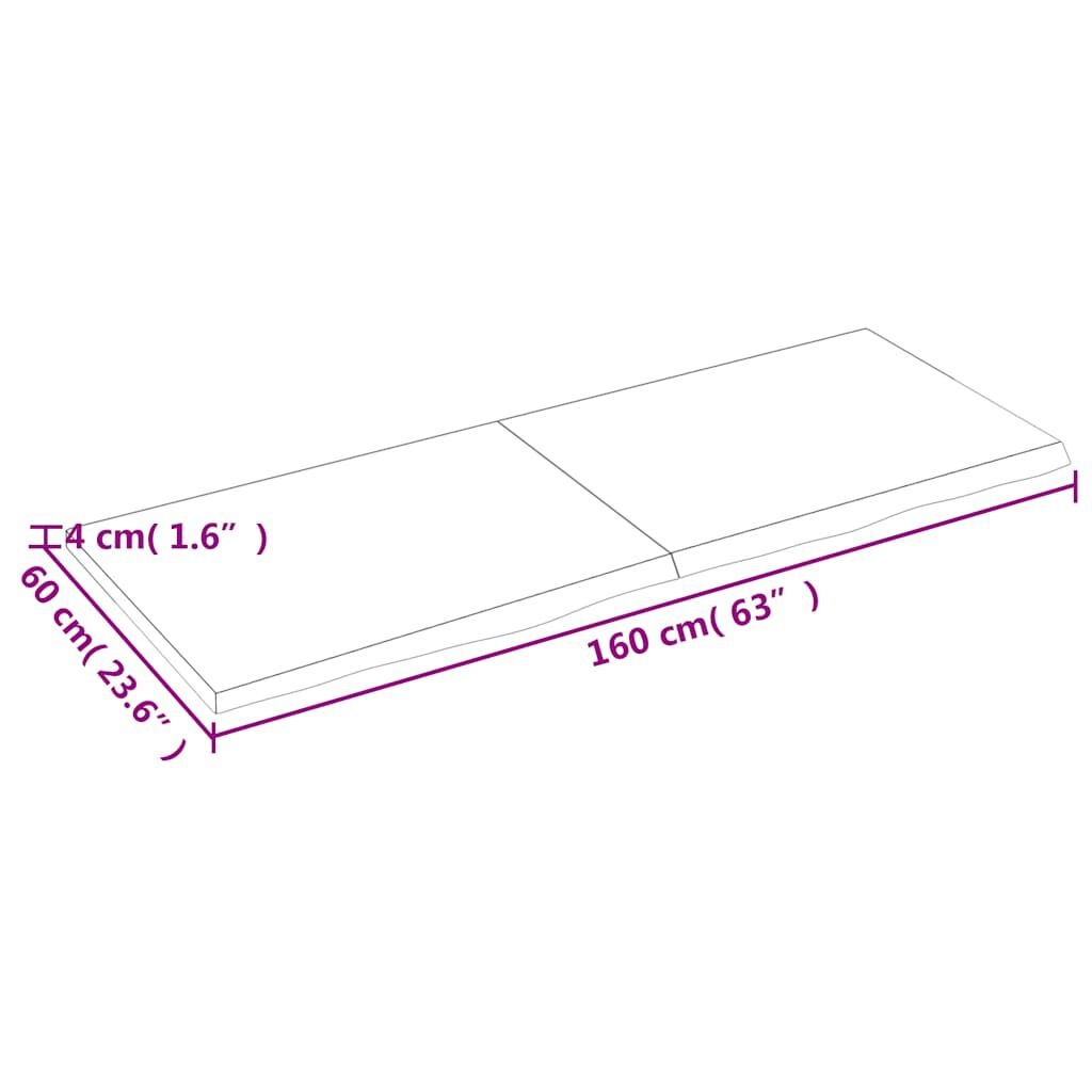 Wandschap Eikenhout 160cm Lichtbruin - NU 35% Korting!