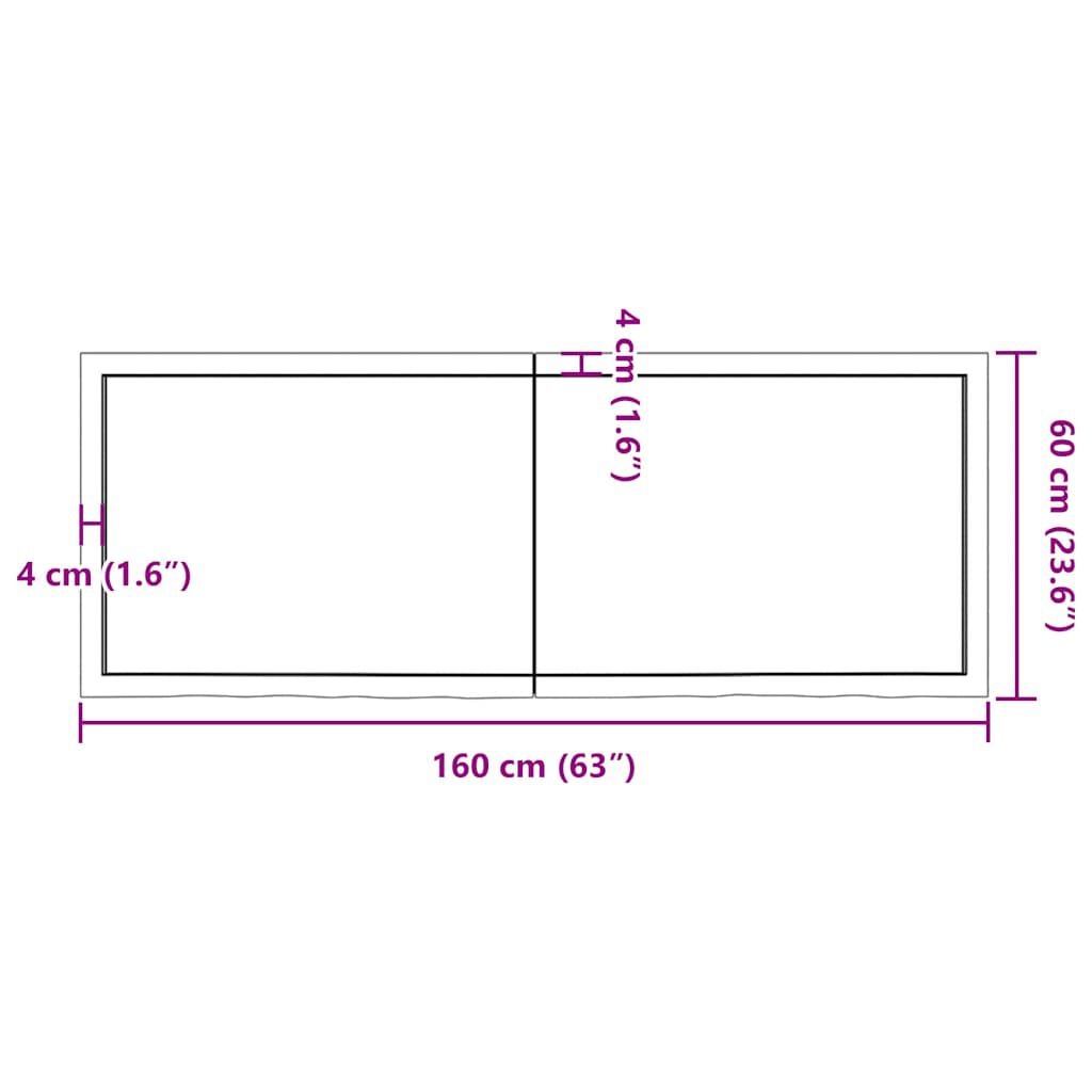 Wandschap Eikenhout 160cm Lichtbruin - NU 35% Korting!