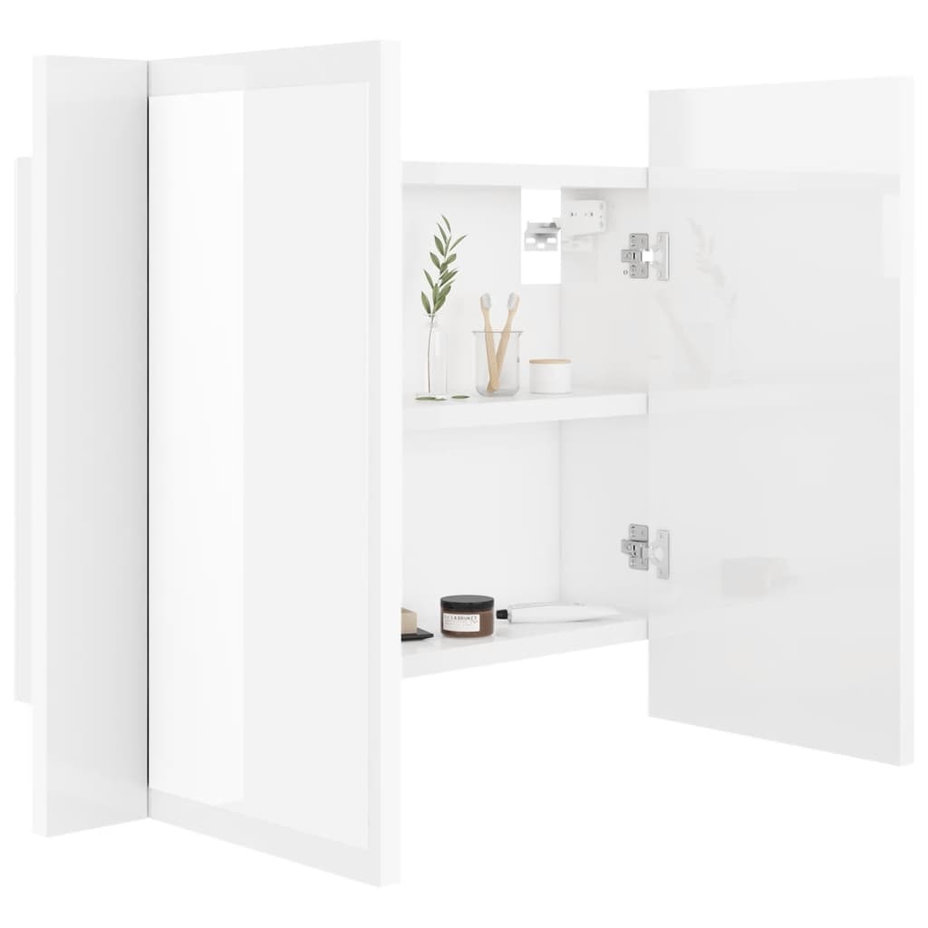 vidaXL Badkamerkast LED Wit - 35% Korting - Retourdeal!