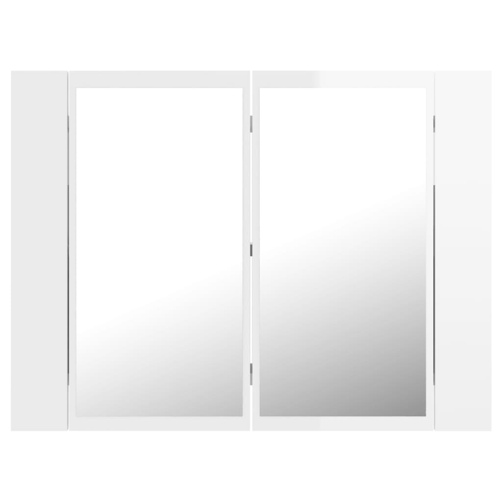 vidaXL Badkamerkast LED Wit - 35% Korting - Retourdeal!