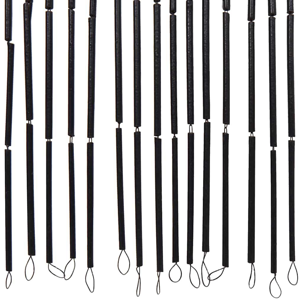 vidaXL Insectengordijn Bamboe 100x220cm Donkergrijs -35%