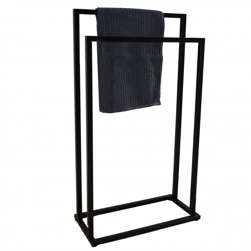 Handdoekenrek Zwart - Staand - Retourdeal! 60% Korting!