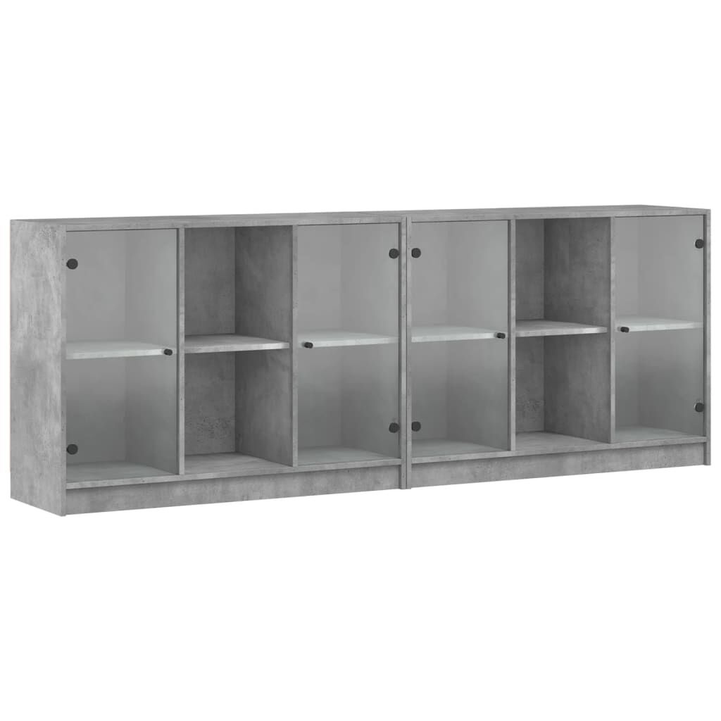 vidaXL Boekenkast Grijs - 204cm - 35% Korting!