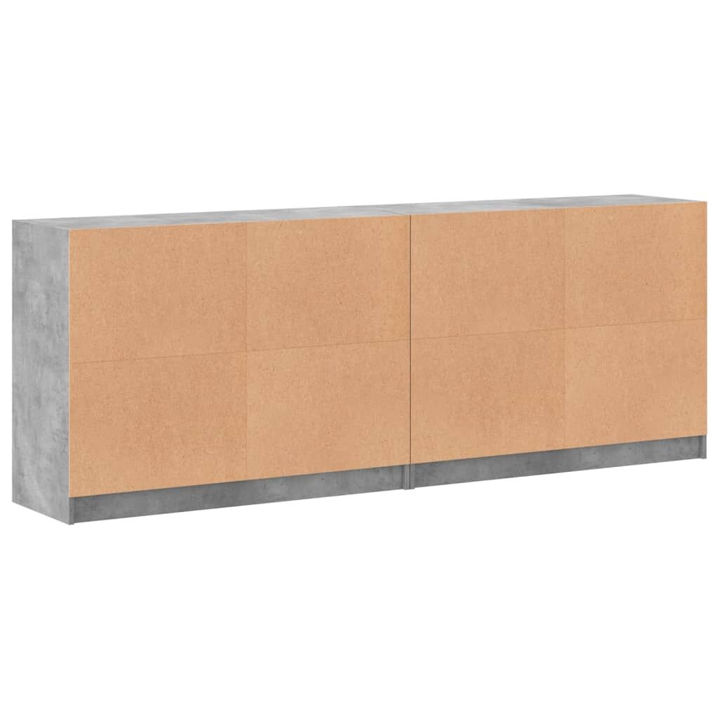 vidaXL Boekenkast Grijs - 204cm - 35% Korting!