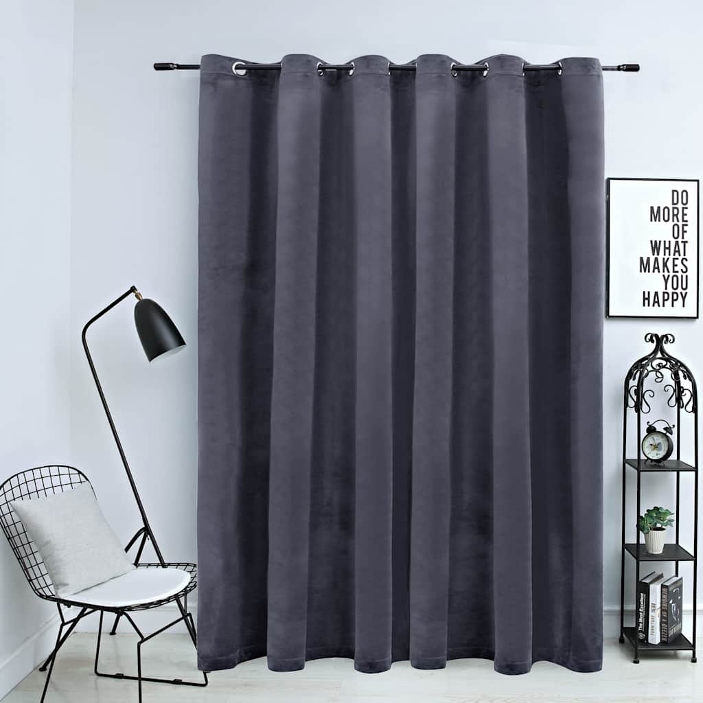 VidaXL Antraciet Fluweel Gordijn 290x245cm -35% Korting!