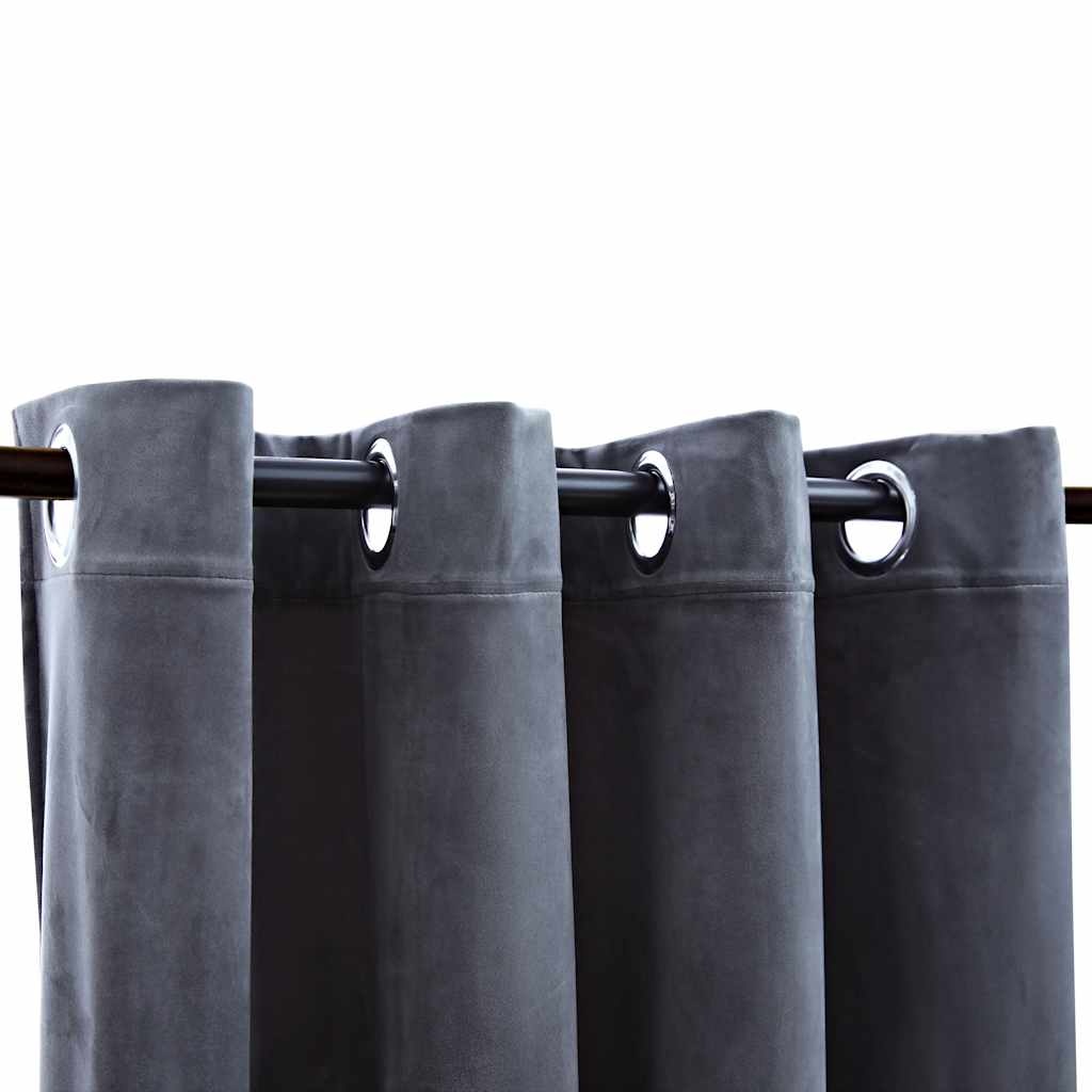 VidaXL Antraciet Fluweel Gordijn 290x245cm -35% Korting!