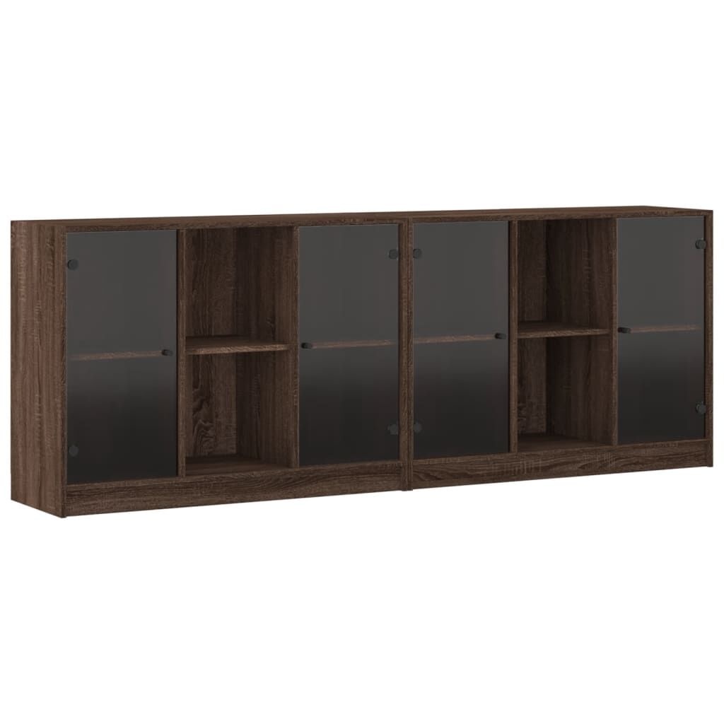 VidaXL Boekenkast Bruin Eiken -35%! Zo Goed Als Nieuw!