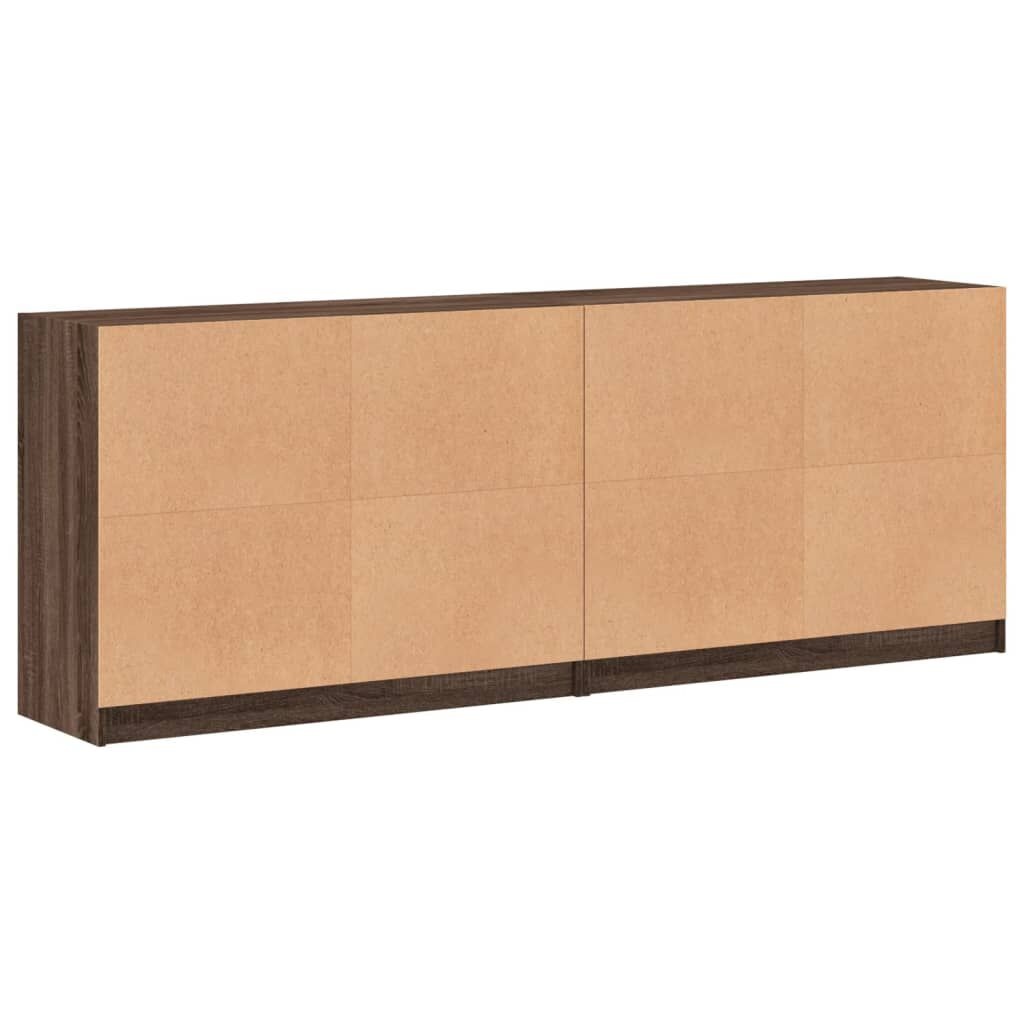 VidaXL Boekenkast Bruin Eiken -35%! Zo Goed Als Nieuw!