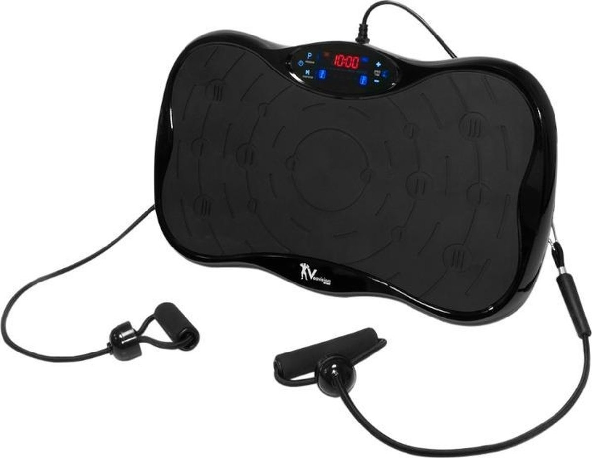 Trilplaat Vibratietrainer Zwart - 55% Korting! Fitness Deal!