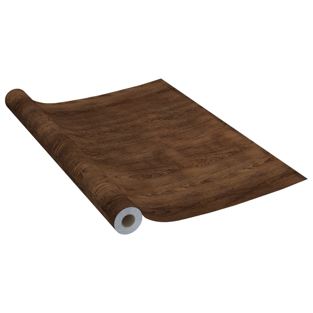 vidaXL Deurfolie Donkereik (2 st) - 210x90cm - 35% Korting!