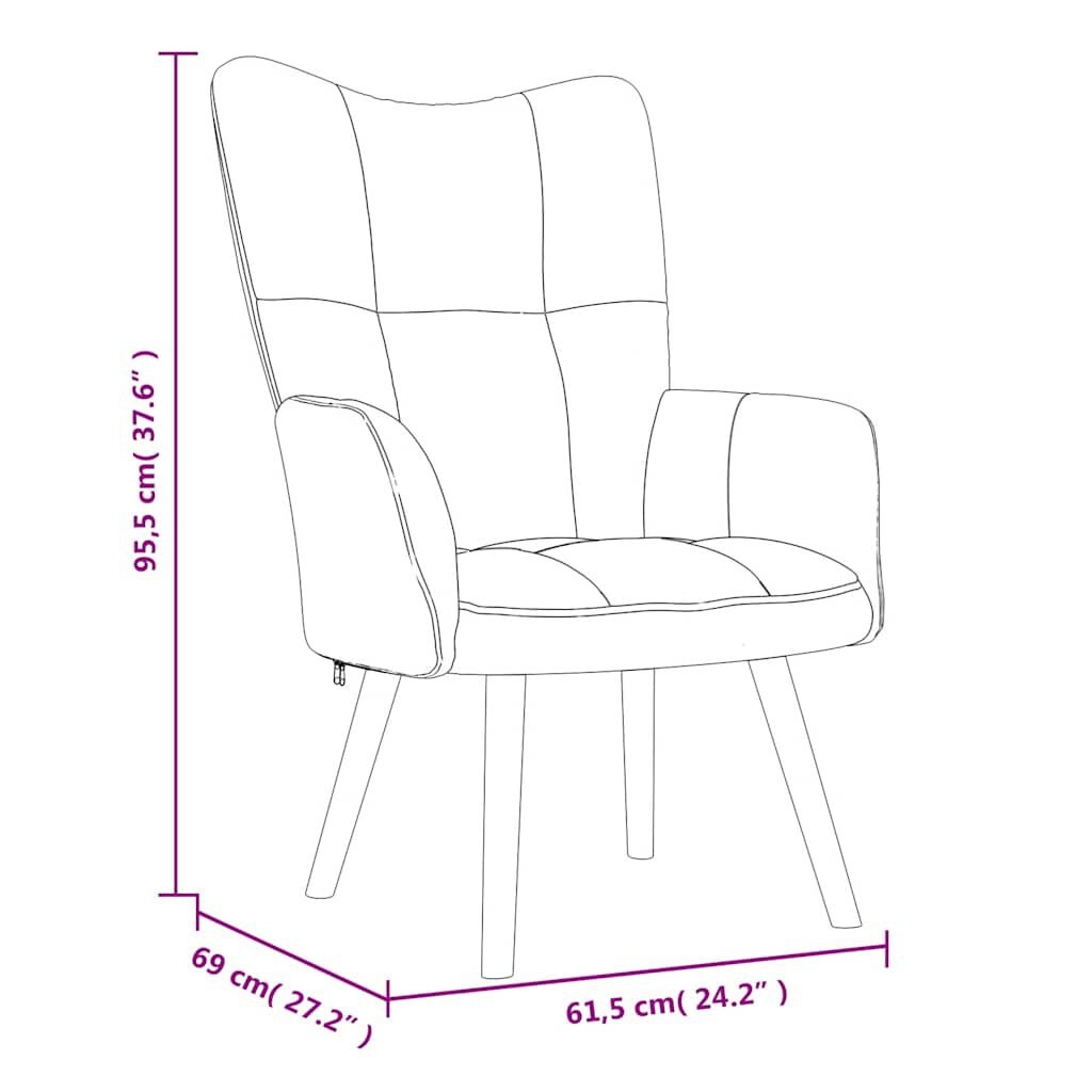 VidaXL Bruine Fluweel Relaxstoel - 35% Korting!
