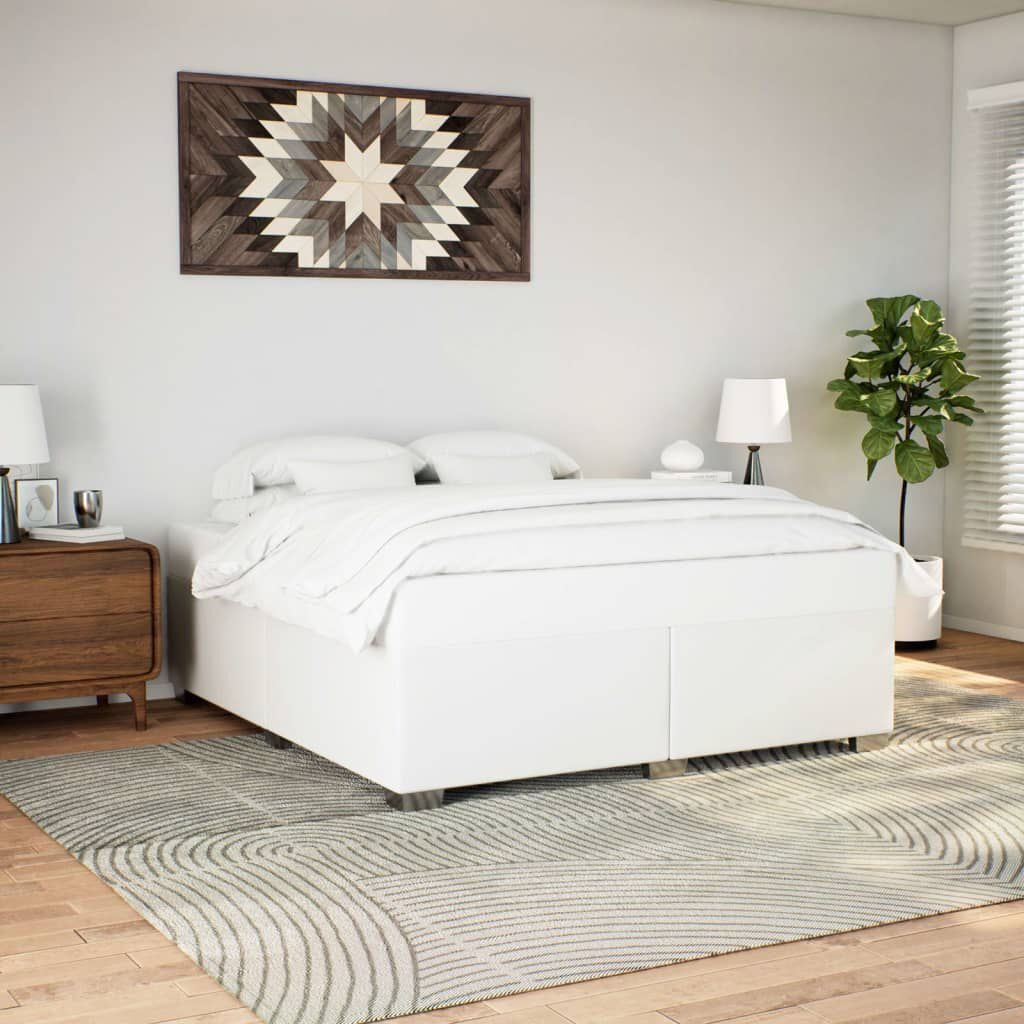 vidaXL Bedframe Kunstleer Wit 200x200 - 35% Korting! Krasje