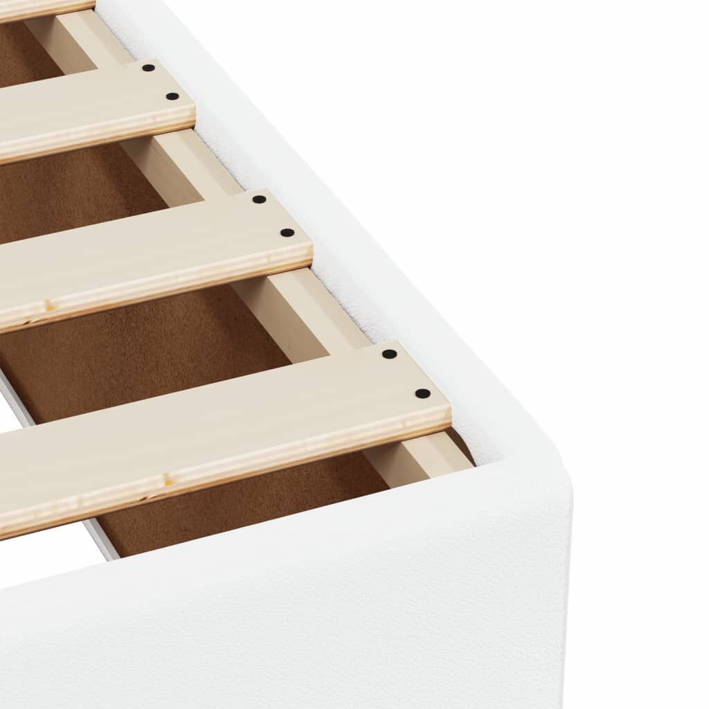 vidaXL Bedframe Kunstleer Wit 200x200 - 35% Korting! Krasje