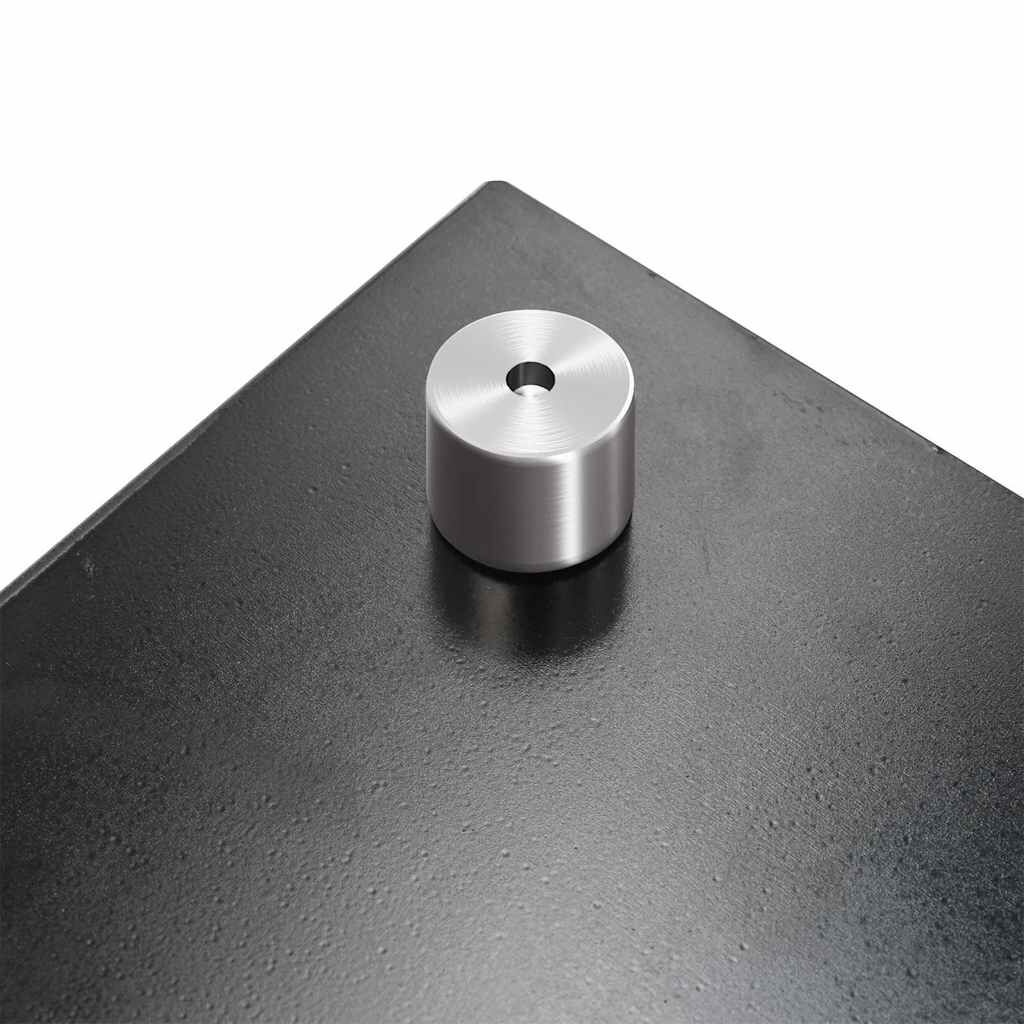 vidaXL Spatscherm Keuken Zwart Glas 90x60cm - 35% Korting!